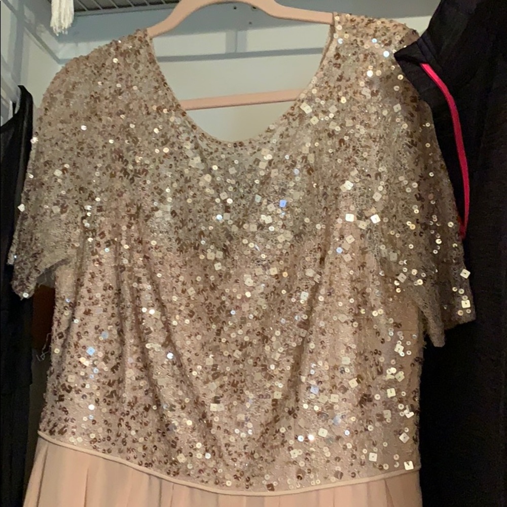 Floor length bridesmaid dress